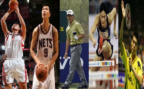 what sports players are famous in china